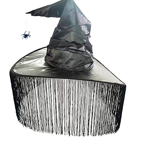 GMBYLBY Halloween Women Hexenhüte Für Halloween Dress Party Karnevale Dekorationen Großer Breiter Krempe Kostüm Accessoire Hexen Erwachsene Zauberer Cosplays Kostüm Für Frauen von GMBYLBY