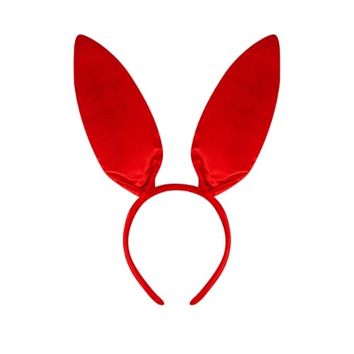 GMBYLBY Hasenohren, Stirnband, Kragen, Fliege, Manschette, Hasenschwanz für Halloween, Cosplay, Party, Ostern, Kostüm-Set von GMBYLBY