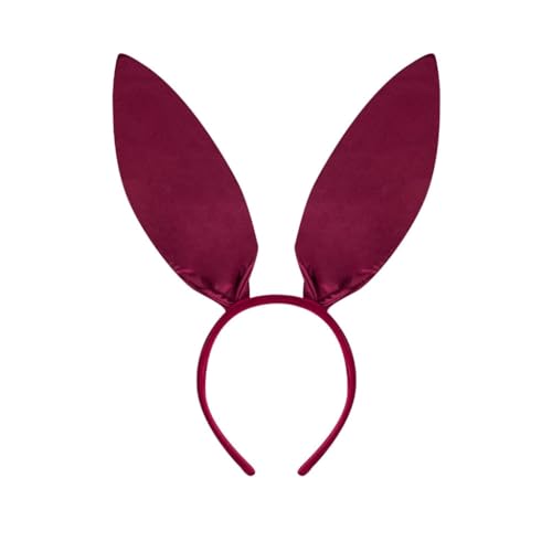 GMBYLBY Hasenohren, Stirnband, Kragen, Fliege, Manschette, Hasenschwanz für Halloween, Cosplay, Party, Ostern, Kostüm-Set von GMBYLBY