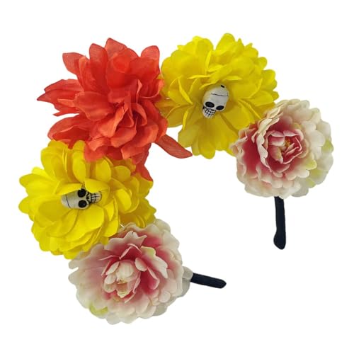 GMBYLBY Hexenschädel Teufel Rose Stirnband Dunkle Für Karnevalsparty Handgefertigte Gruppen Party Kostüm Teufel GMBYLBY Hexenschädel Teufel Rose Stirnband Dunkle Für Karnevalsparty Handgefertigte Gruppen Party Kostüm Teufel von GMBYLBY