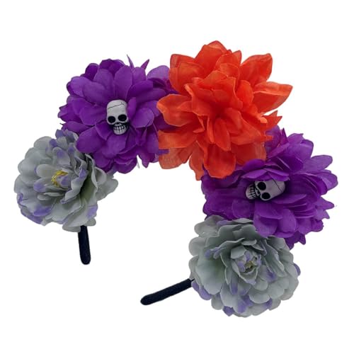 GMBYLBY Hexenschädel Teufel Rose Stirnband Dunkle Für Karnevalsparty Handgefertigte Gruppen Party Kostüm Teufel GMBYLBY Hexenschädel Teufel Rose Stirnband Dunkle Für Karnevalsparty Handgefertigte Gruppen Party Kostüm Teufel von GMBYLBY