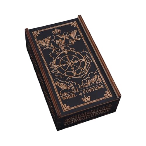 GMBYLBY Holz Tarot Karten Aufbewahrungskoffer Tragbarer Tarotkartenbox Astrologie Wahrsage Aufbewahrungsfall Push Pull Card Container GMBYLBY Holz Tarot Karten Aufbewahrungskoffer Tragbarer Tarotkartenbox Astrologie Wahrsage Aufbewahrungsfall Push Pull Card Container von GMBYLBY