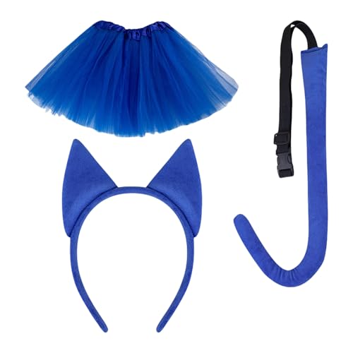 GMBYLBY Katzen-Verkleidungskostüm, Katzenschwanz, Stirnband, Halloween-Katzen-Kostüm für Kinder, Mädchen, Frauen, Geburtstag, Weihnachten, Halloween, Cosplay GMBYLBY Katzen-Verkleidungskostüm, Katzenschwanz, Stirnband, Halloween-Katzen-Kostüm für Kinder, Mädchen, Frauen, Geburtstag, Weihnachten, Halloween, Cosplay von GMBYLBY