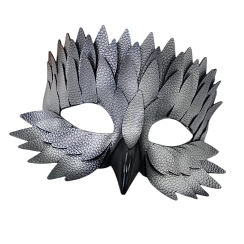 GMBYLBY Kostümmaske Vogel Owl Maskierte Schnabel Gefiedert Halb Gesicht Maskierte Maskeraden Halloween Cosplay Kostüme Frauen Männer Halbe Gesichtstier GMBYLBY Kostümmaske Vogel Owl Maskierte Schnabel Gefiedert Halb Gesicht Maskierte Maskeraden Halloween Cosplay Kostüme Frauen Männer Halbe Gesichtstier von GMBYLBY