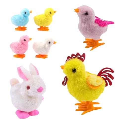 GMBYLBY Kreative Fensterdekoration Vintage Cartoon Baby Chick Pecking Windup Spielzeug Für Home Club Display Dekoration von GMBYLBY