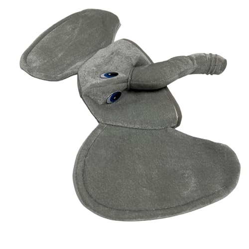 GMBYLBY Lustiger Elefanthut Für Erwachsene Neuheit Kostüm Accessoire Für Männer Frauen Halloween Cosplay Requisiten Tierkopfbedeckung von GMBYLBY