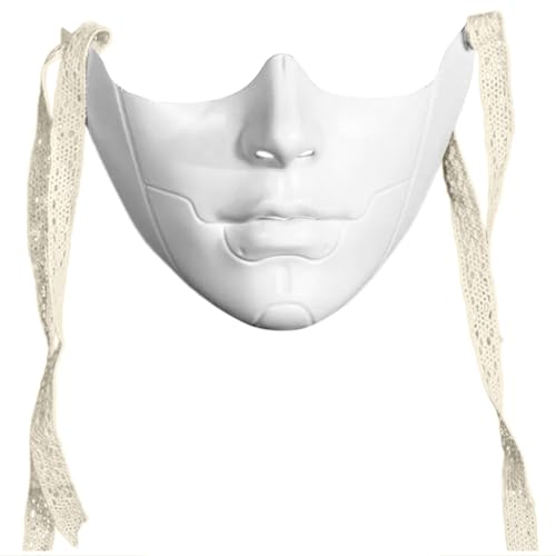 GMBYLBY Maskerade Mechanische Halbgesichtsparty-Ästhetik, Halloween-Verkleidungsrequisiten für Erwachsene, Frauen, Männer, Geschenke, Mecha von GMBYLBY