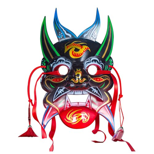 GMBYLBY Nuo Operas Handbemalte chinesische Opern Maskerade Party Halloween Cosplay für Frauen Männer Geschenke von GMBYLBY