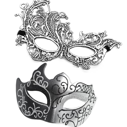 GMBYLBY Paar Maskerade Spitze Halbgesicht Auge Venezianer Party Halloween Kostüm Karneval Venezianer für Maskeraden GMBYLBY Paar Maskerade Spitze Halbgesicht Auge Venezianer Party Halloween Kostüm Karneval Venezianer für Maskeraden von GMBYLBY