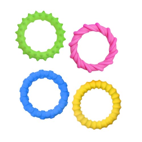 GMBYLBY Pack Von 4 Sensorischen Kauarmbändern Textur Armband Für Schüler Und Büro Für Stressabbau Und Aufmerksamkeitsverbesserung von GMBYLBY