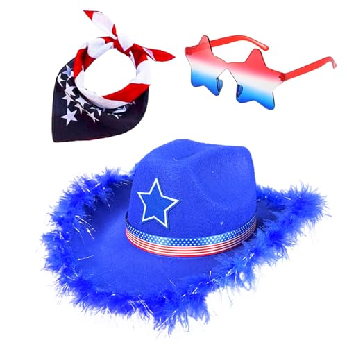 GMBYLBY Patriotisches Kostüm zum 4. Juli, Unabhängigkeitstag, Amerika-Flagge, Kostüm mit Sonnenbrille, Kuh-Jungen-Kappen-Zubehör GMBYLBY Patriotisches Kostüm zum 4. Juli, Unabhängigkeitstag, Amerika-Flagge, Kostüm mit Sonnenbrille, Kuh-Jungen-Kappen-Zubehör von GMBYLBY