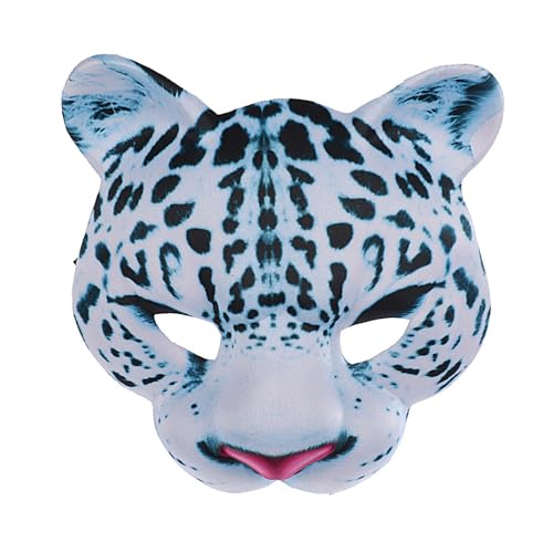 GMBYLBY Realistische Schnee Leoparden Gesichtsmaske Halbe Gesichtsmaske Für Männer Frauen Halloween Maskerade Cosplay Halloween Kostümzubehör GMBYLBY Realistische Schnee Leoparden Gesichtsmaske Halbe Gesichtsmaske Für Männer Frauen Halloween Maskerade Cosplay Halloween Kostümzubehör von GMBYLBY