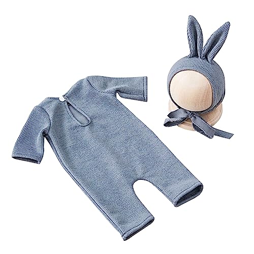 GMBYLBY Säuglingsfotografie Outfit & Jumpsuits Set Photostudio Posieren Requisiten Baby Foto Hasen Kostüm Dusche Geschenk Junge von GMBYLBY