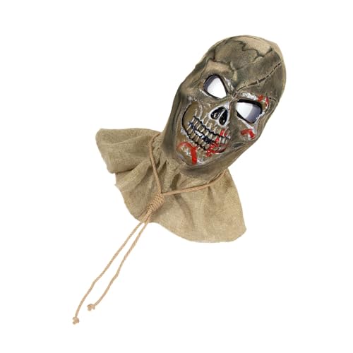 GMBYLBY Scary Full Head Skull Maske Halloween Maske Cosplay Horrefic Full Face Helme Kostümrequisiten Für Carnivals Party von GMBYLBY