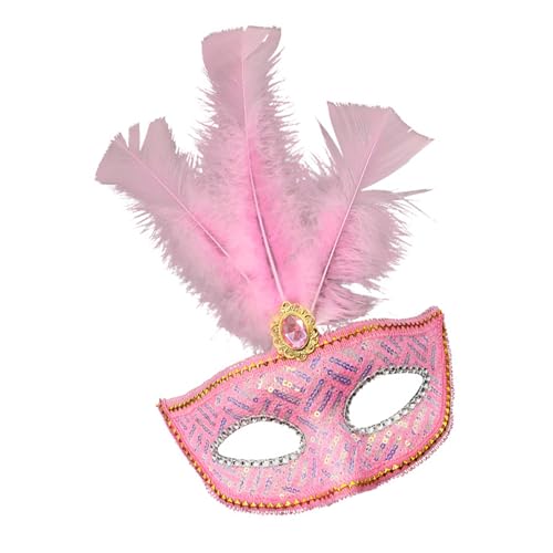 GMBYLBY Strass Pailletten Maskeraden Venezianer für Frauen Halloween Weihnachten halbes Gesicht Auge Cosplay Requisiten Maskeraden von GMBYLBY