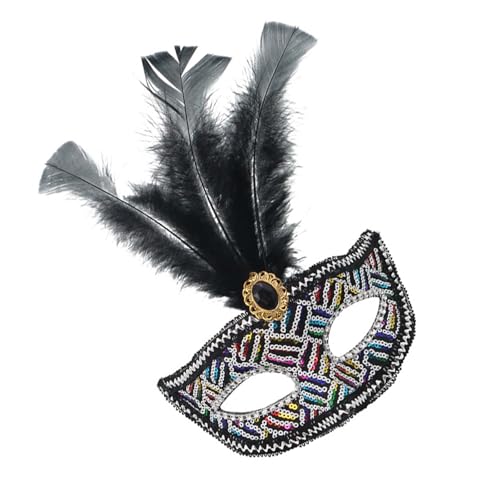 GMBYLBY Strass Pailletten Maskeraden Venezianer für Frauen Halloween Weihnachten halbes Gesicht Auge Cosplay Requisiten Maskeraden von GMBYLBY