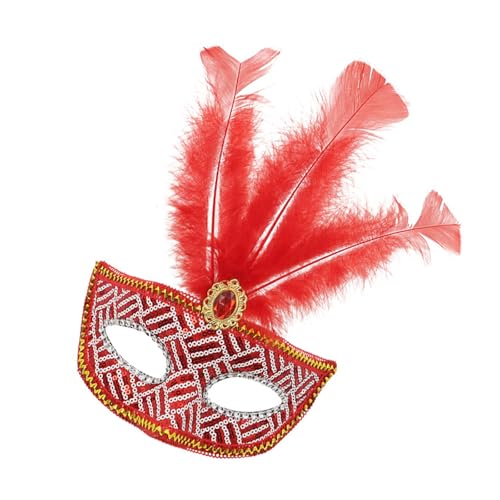 GMBYLBY Strass Pailletten Maskeraden Venezianer für Frauen Halloween Weihnachten halbes Gesicht Auge Cosplay Requisiten Maskeraden von GMBYLBY