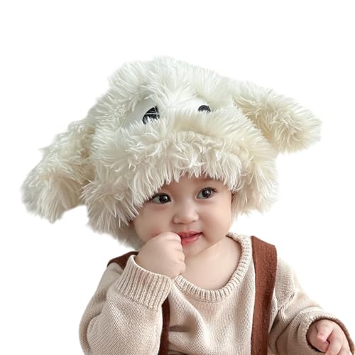 GMBYLBY Süße Augenhut Für Kleinkind Winter Plüsch Mütze Cartoon Ohrschädigkeit Cosplay Party 1-3 Jahre Kinder Pelzige Eimer Cartoon Eimer Kinder von GMBYLBY
