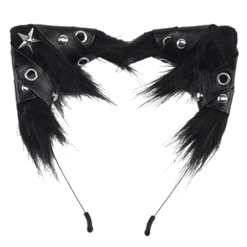 GMBYLBY Weiche, leichte Tierohr-Kopfbedeckung für Halloween-Partys, Kostüm, Rollenspiele, Haar-Accessoire, Kinder und Erwachsene, Kopfschmuck, Tierohr-Kopfbedeckung von GMBYLBY