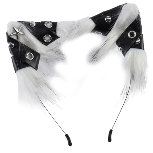 GMBYLBY Weiche, leichte Tierohr-Kopfbedeckung für Halloween-Partys, Kostüm, Rollenspiele, Haar-Accessoire, Kinder und Erwachsene, Kopfschmuck, Tierohr-Kopfbedeckung von GMBYLBY