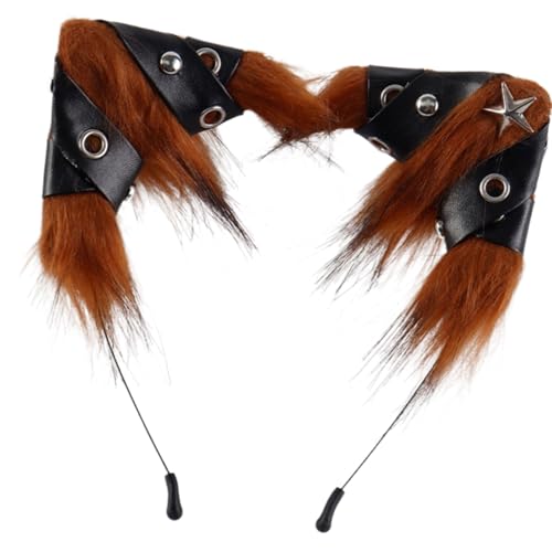 GMBYLBY Weiche, leichte Tierohr-Kopfbedeckung für Halloween-Partys, Kostüm, Rollenspiele, Haar-Accessoire, Kinder und Erwachsene, Kopfschmuck, Tierohr-Kopfbedeckung von GMBYLBY