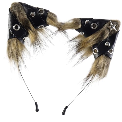 GMBYLBY Weiche, leichte Tierohr-Kopfbedeckung für Halloween-Partys, Kostüm, Rollenspiele, Haar-Accessoire, Kinder und Erwachsene, Kopfschmuck, Tierohr-Kopfbedeckung von GMBYLBY