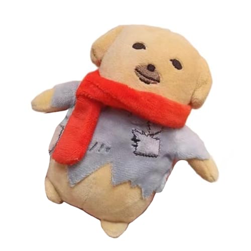 GMBYLBY Weicher Koreanischer Schal Hund Plüsch Dekoration Spielzeug Gefüllter Oramentschlüsselkette Für Rucksack Und Carkey Decoration Rucksack Anhänger von GMBYLBY