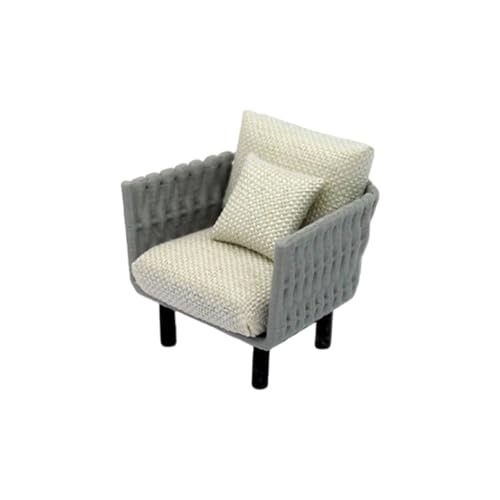 Handgefertigtes Miniatur-Sofa mit Kissen für Puppenhäuser im Maßstab 1/20 1/25 1/30 Modell Hobbyisten und Kinder von GMBYLBY