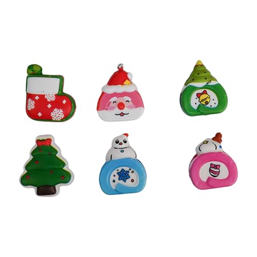 Weihnachts Squeeze Spielzeug Streich Weihnachten Weihnachtsmann Figur Neuheit Gag Tisch Spielzeug Dekomprimierende Prise Stressspielzeug Dekomprimieren von GMBYLBY