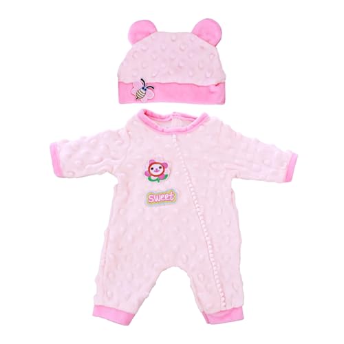 Winter Strampler Pyjama Overalls Für 18/16 Zoll Mädchenpuppen Pelzige Outfit Vly von GMBYLBY
