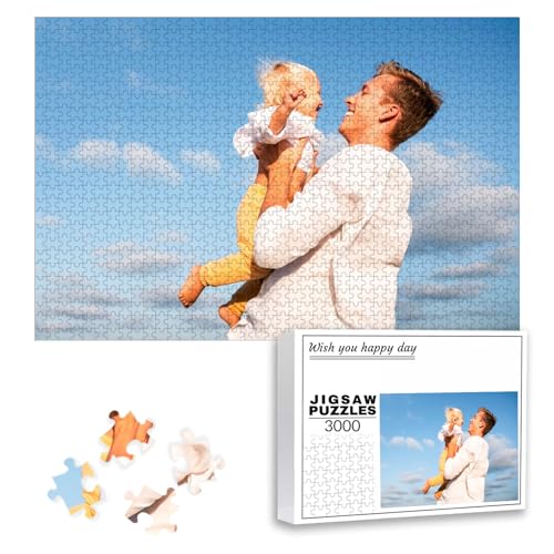 GMDLSK Personalisiert Puzzle Selbst Gestalten 35/70/120/200/300/500/1000/1500/2000/3000 Teile, Personalisiertes Puzzle mit eigenem Bild, Lustige Puzzles für Erwachsene/Familien GMDLSK Personalisiert Puzzle Selbst Gestalten 35/70/120/200/300/500/1000/1500/2000/3000 Teile, Personalisiertes Puzzle mit eigenem Bild, Lustige Puzzles für Erwachsene/Familien von GMDLSK