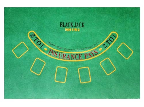 Poker-Tischtuch, Tischtuch für Poker 60 x 90 cm, Pokermatte, Filztischhusse grün Poker-Tischtuch, Tischtuch für Poker 60 x 90 cm, Pokermatte, Filztischhusse grün von GMM