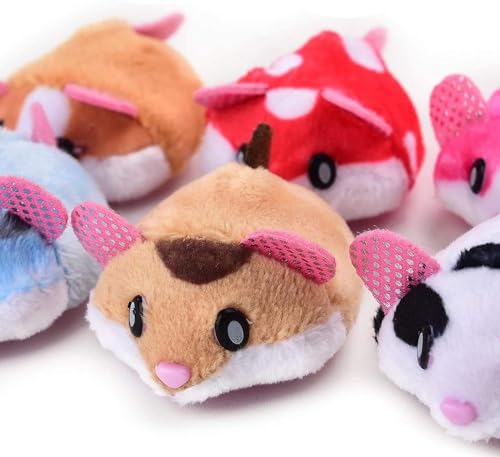 GMMH Haustier Kinder Spielzeug, Hamster für Kinder ab 3 Jahren, Super Geschenk (4er Set - 2X Beige 2X Weiß) von GMMH