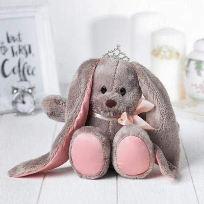 GMMH Plüschtier Stofftier Hase Bär Teddybär Fuchs, 20 cm Hoch (Hase mit Krone), Osterhase Kuscheltier Plüsch Plüschtiere Kuscheltiere von GMMH