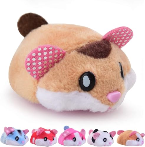 GMMH Haustier Kinder Spielzeug, bewegendender Hamster für Kinder ab 3 Jahren, Super Geschenk (beige) von GMMH