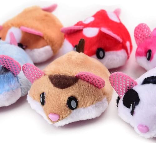 GMMH Haustier Kinder Spielzeug, bewegendender Hamster für Kinder ab 3 Jahren, Super Geschenk (weiß) von GMMH