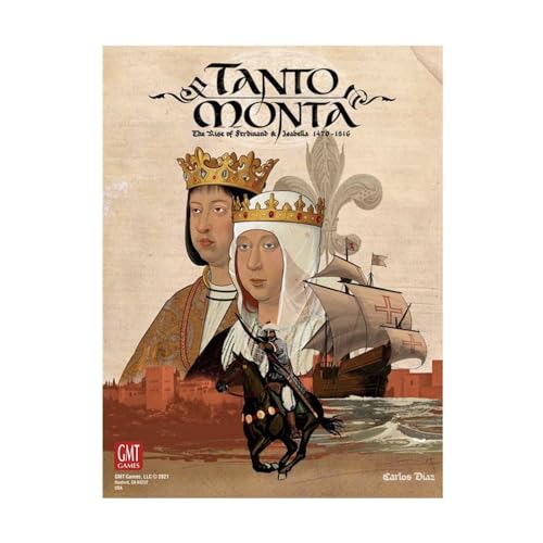 GMT Games: Tanto Monta - Der Aufstieg von Ferdinand und Isabella: Strategisches Brettspiel für 4 Spieler ab 14 Jahren GMT Games: Tanto Monta - Der Aufstieg von Ferdinand und Isabella: Strategisches Brettspiel für 4 Spieler ab 14 Jahren von GMT Games
