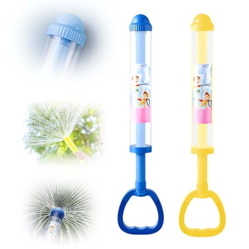 Feuerwerks Wasserpistole Spielzeug, 2025 Neu Feuerwerk Wasserpistole, Romantische Feuerwerk Water Squirter, Wasserspielzeug Kinder Outdoor Spielzeug zum Baden Pool Party (Blau + Gelb) von GMTEO