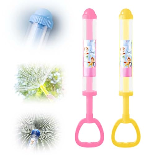 Feuerwerks Wasserpistole Spielzeug, 2025 Neu Feuerwerk Wasserpistole, Romantische Feuerwerk Water Squirter, Wasserspielzeug Kinder Outdoor Spielzeug zum Baden Pool Party (Rosa + Gelb) von GMTEO
