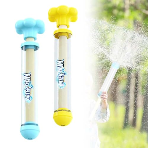 Feuerwerks Wasserpistole Spielzeug, 2025 Neu WassersprüHspielzeug, Wasserspielzeug Kinder Outdoor, Romantische Feuerwerk Water Squirter, Outdoor Spielzeug zum Baden, Pool, Party (Blau + Gelb) von GMTEO