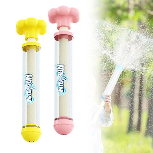 Feuerwerks Wasserpistole Spielzeug, 2025 Neu WassersprüHspielzeug, Wasserspielzeug Kinder Outdoor, Romantische Feuerwerk Water Squirter, Outdoor Spielzeug zum Baden, Pool, Party (Gelb + Rosa) von GMTEO