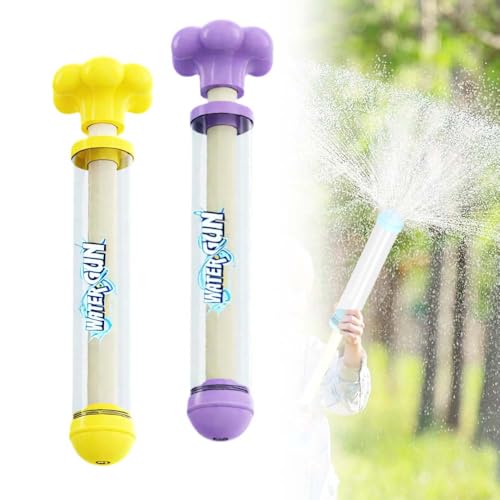 Feuerwerks Wasserpistole Spielzeug, 2025 Neu WassersprüHspielzeug, Wasserspielzeug Kinder Outdoor, Romantische Feuerwerk Water Squirter, Outdoor Spielzeug zum Baden, Pool, Party (Gelb + Violett) von GMTEO