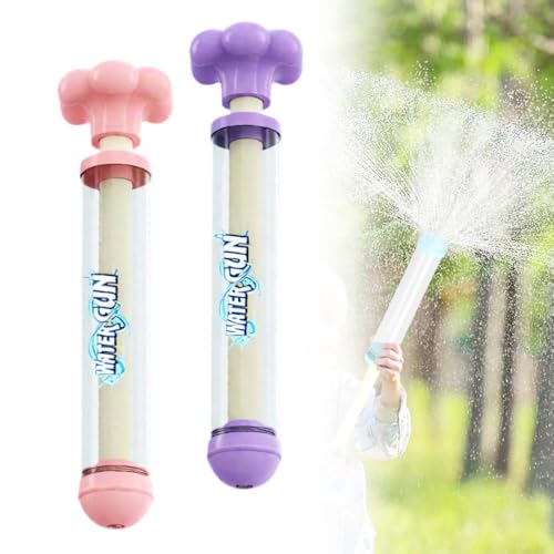 Feuerwerks Wasserpistole Spielzeug, 2025 Neu WassersprüHspielzeug, Wasserspielzeug Kinder Outdoor, Romantische Feuerwerk Water Squirter, Outdoor Spielzeug zum Baden, Pool, Party (Rosa + Violett) von GMTEO