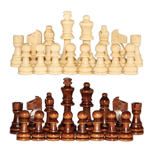 Schach Schach Faltschach Schachset Massivholz Schachbaord 32 Teile Nur Kein Brett Familie Strategie Schachspiele für Schachturnier Schach Schach Faltschach Schachset Massivholz Schachbaord 32 Teile Nur Kein Brett Familie Strategie Schachspiele für Schachturnier von GMVZGQW