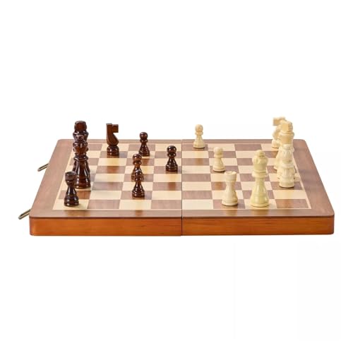 Schach Schach Spiel Brett Schach Checkers Set Faltbar Tragbar Magnetisch Holz 15 Zoll für Schachturnier Schach Schach Spiel Brett Schach Checkers Set Faltbar Tragbar Magnetisch Holz 15 Zoll für Schachturnier von GMVZGQW