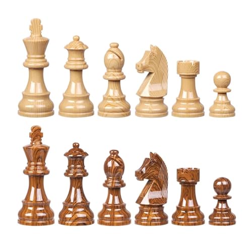 Schachfiguren-Set, faltbar, nicht magnetisch, für Kinder, Familienreise, Schachspiel, Geschenke für Schachturnier (34 Schachfiguren) von GMVZGQW