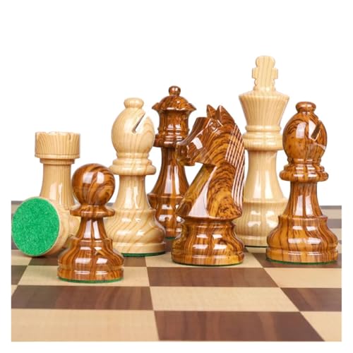 Schachfiguren-Set, faltbar, nicht magnetisch, für Kinder, Familienreise, Schachspiel, Geschenke für Schachturnier (Schachfiguren mit Brett) von GMVZGQW