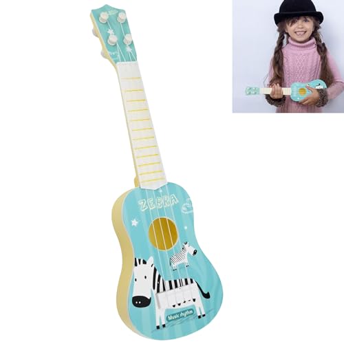 35 CM Gitarre für Kinder,Mini-Gitarre Ukulele Gitarre Spielzeug,Kindergitarre,Ukulele Instrument mit 4 Verstellbaren Saiten,Kindergitarre Gitarre Musikspielzeug für Kleinkinder,Anfänger,Jungen von GNAUMORE