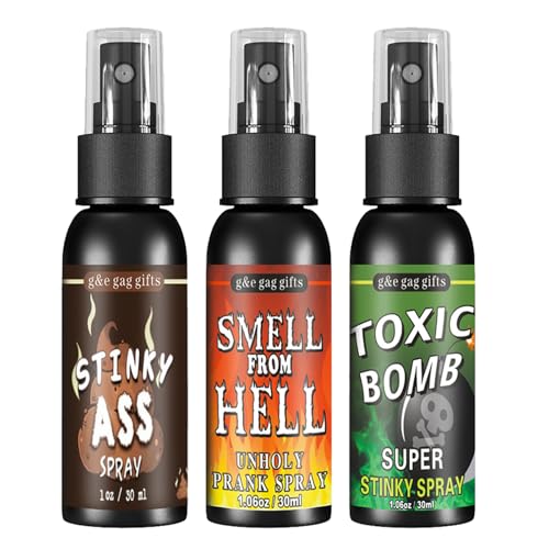 GNAUMORE Furz Schrecklicher Spray,Stinkbombe Extrem Stinkend,Furzspray,Schrecklicher Geruch Spray,Furzspray Extrem Stinkend,Geruchsspray Furz,Prank Furz Sprays 30ML*3PC GNAUMORE Furz Schrecklicher Spray,Stinkbombe Extrem Stinkend,Furzspray,Schrecklicher Geruch Spray,Furzspray Extrem Stinkend,Geruchsspray Furz,Prank Furz Sprays 30ML*3PC von GNAUMORE