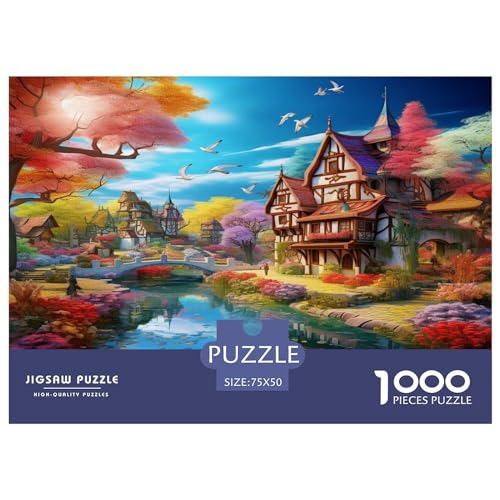 Paradies Puzzle 1000 Teile Puzzle Kinder Lernspiel 1000 Stück Puzzles Puzzle Für Erwachsene Geschicklichkeitsspiel Für Die Ganze Familie Spielzeug Geschenk Ab 14 Jahren von GNMRTFEAE